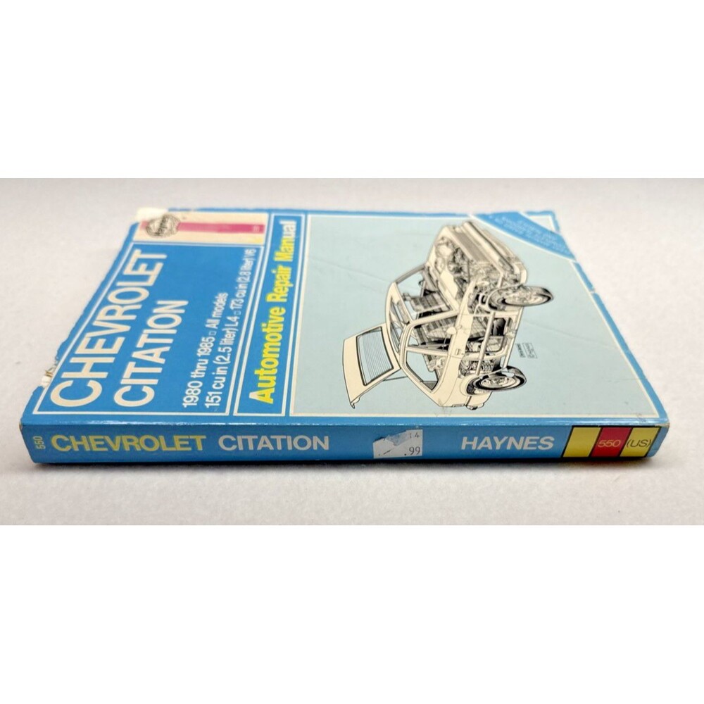Haynes Chevrolet Citation Repair Manual 550 1980-1985 All Models 2.5L 2.8L - Picture 7 of 7